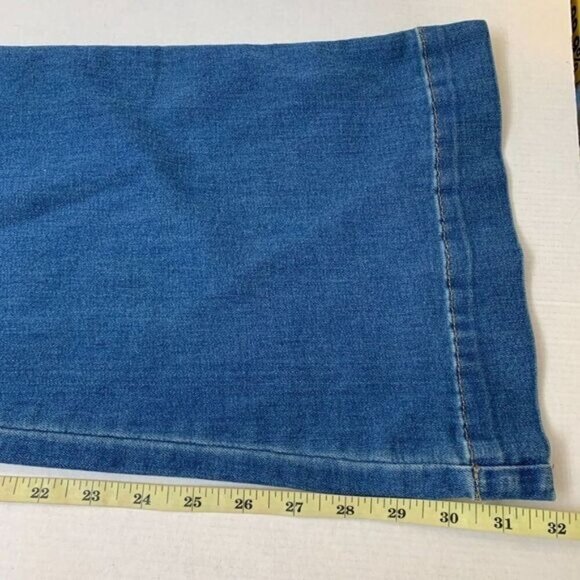 Style & Co Denim Womens Flare Bottom High Rise Jeans Size 16S Short in Blue - Picture 5 of 10
